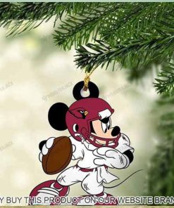 Mickey Mouse X Arizona Cardinals 2023 Chirstmas Ornament