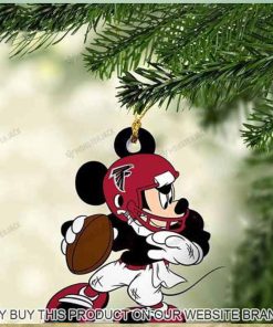 Mickey Mouse X Atlanta Falcons 2023 Christmas Ornament