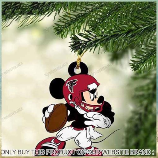Mickey Mouse X Atlanta Falcons 2023 Christmas Ornament