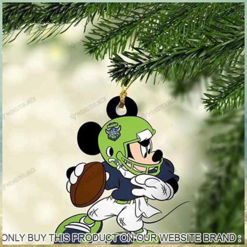 Mickey Mouse X Canberra Raiders 2023 Christmas Ornament