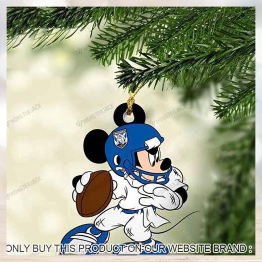 Mickey Mouse X Canterbury Bankstown Bulldogs 2023 Christmas Ornament
