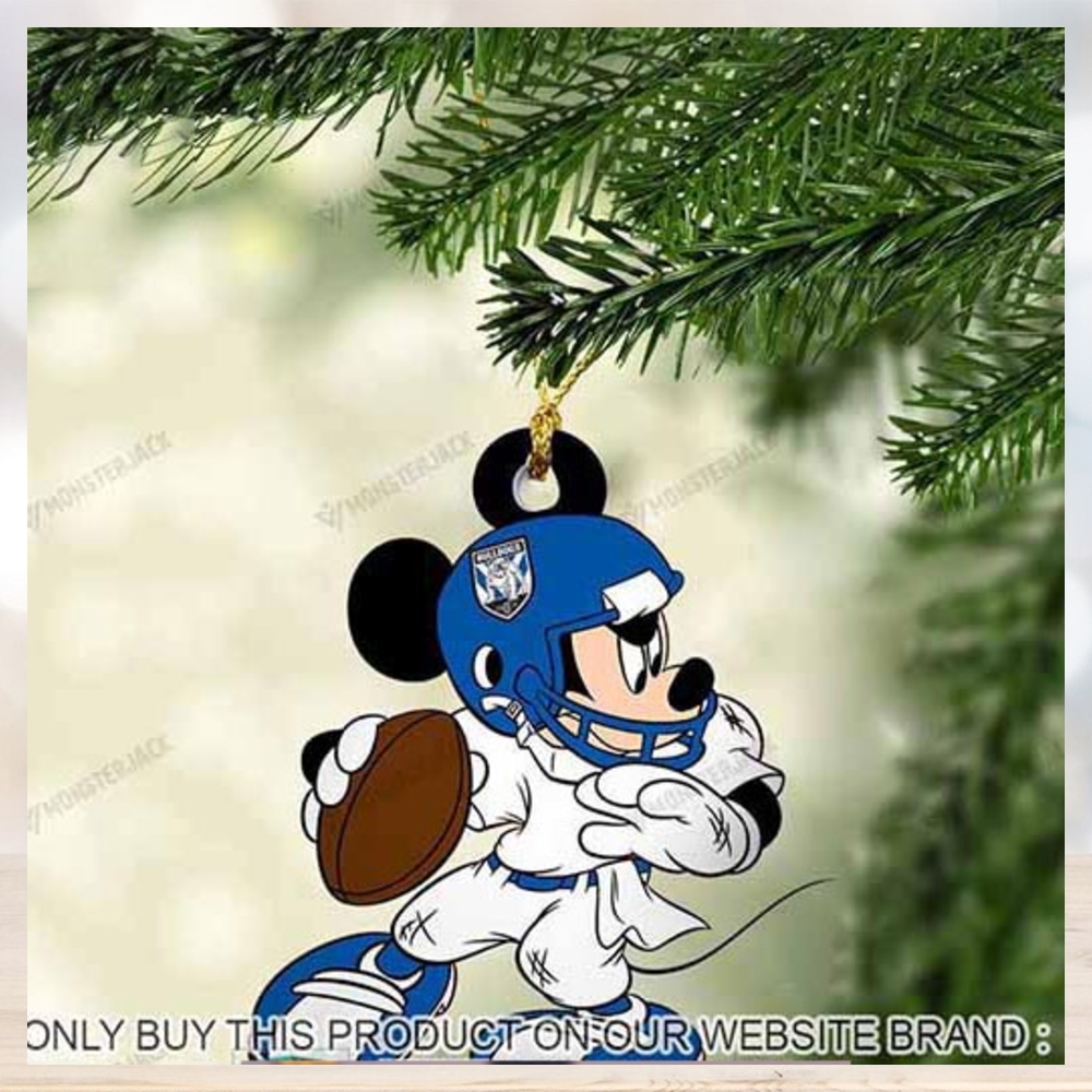 Mickey Mouse X Canterbury Bankstown Bulldogs 2023 Christmas Ornament Mickey Mouse X Canterbury Bankstown Bulldogs 2023 Christmas Ornament