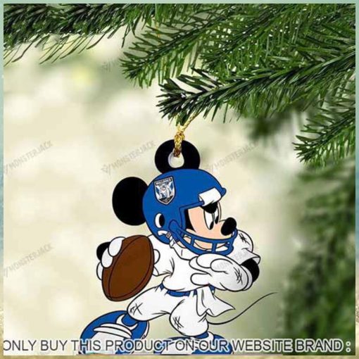 Mickey Mouse X Canterbury Bankstown Bulldogs 2023 Christmas Ornament