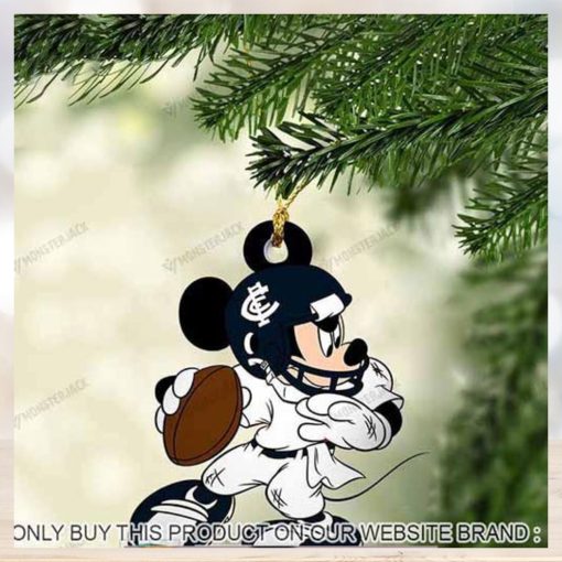 Mickey Mouse X Carlton Football Club 2023 Christmas Ornament