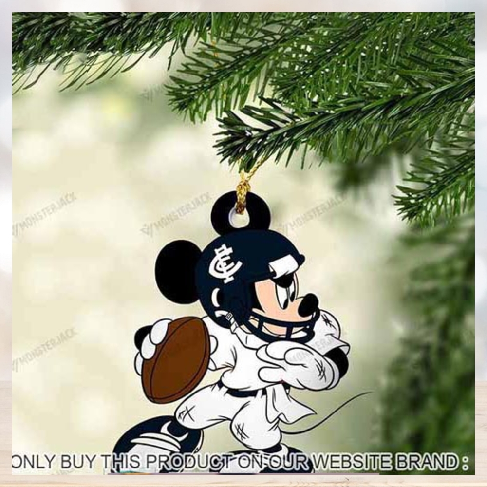Mickey Mouse X Carlton Football Club 2023 Christmas Ornament Mickey Mouse X Carlton Football Club 2023 Christmas Ornament
