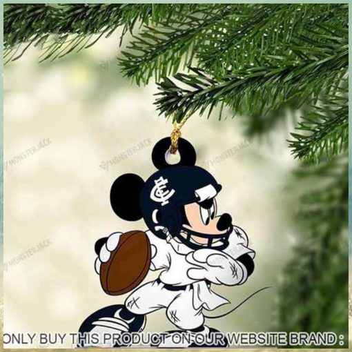Mickey Mouse X Carlton Football Club 2023 Christmas Ornament