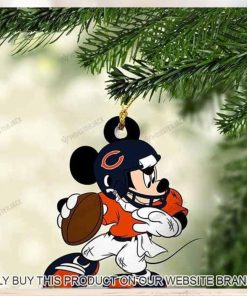 Mickey Mouse X Chicago Bears 2023 Christmas Ornament