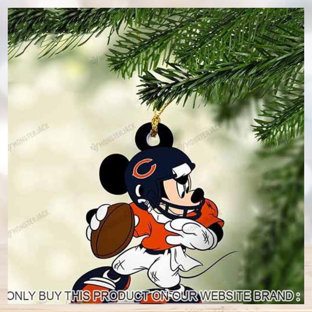 Mickey Mouse X Chicago Bears 2023 Christmas Ornament Mickey Mouse X Chicago Bears 2023 Christmas Ornament