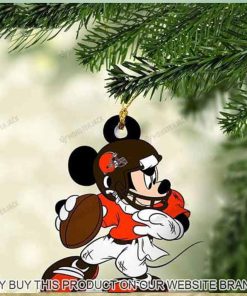 Mickey Mouse X Cleveland Browns 2023 Christmas Ornament