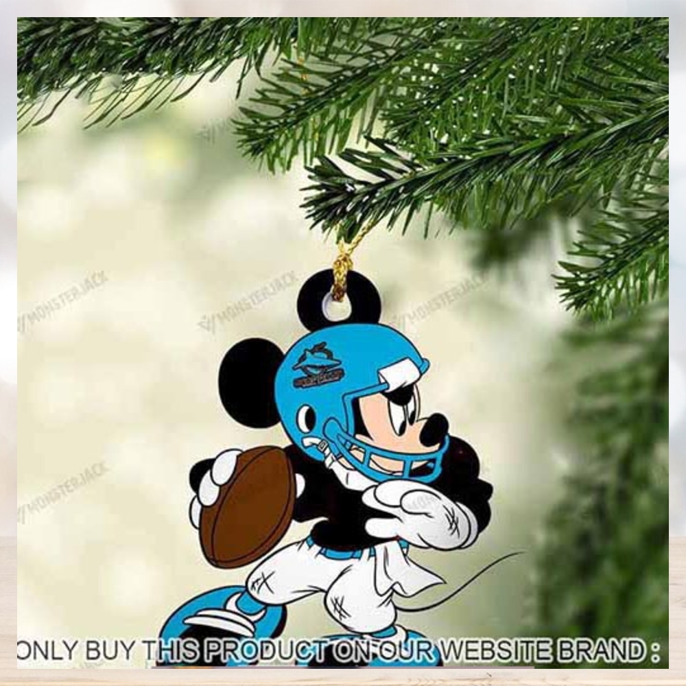 Mickey Mouse X Cronulla Sutherland Sharks 2023 Christmas Ornament Mickey Mouse X Cronulla Sutherland Sharks 2023 Christmas Ornament