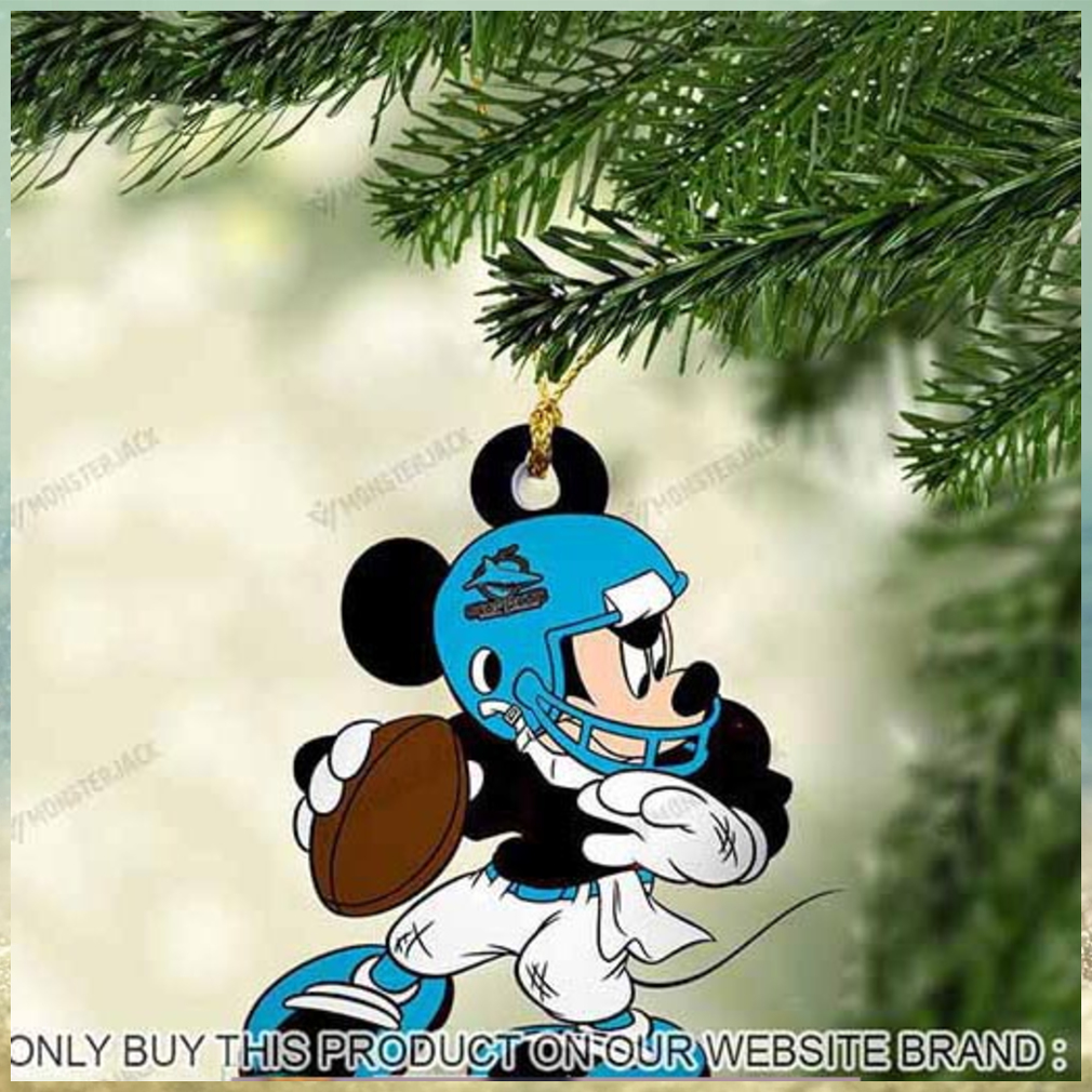 Mickey Mouse X Cronulla Sutherland Sharks 2023 Christmas Ornament Mickey Mouse X Cronulla Sutherland Sharks 2023 Christmas Ornament