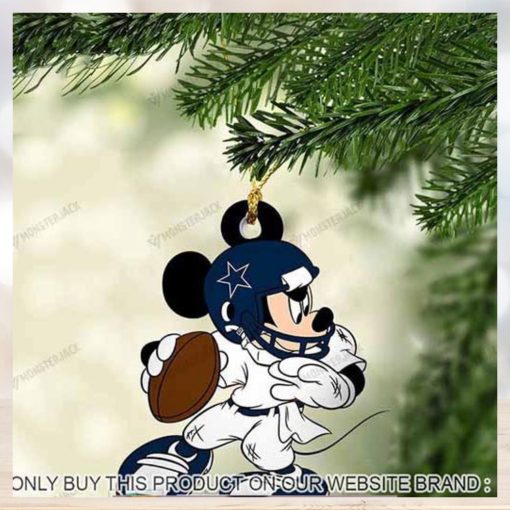Mickey Mouse X Dallas Cowboys 2023 Christmas Ornament