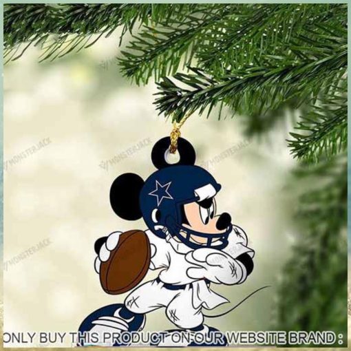 Mickey Mouse X Dallas Cowboys 2023 Christmas Ornament