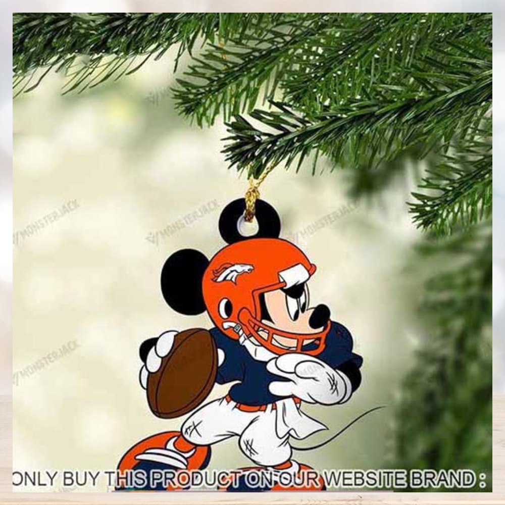 Mickey Mouse X Denver Broncos 2023 Christmas Ornament Mickey Mouse X Denver Broncos 2023 Christmas Ornament