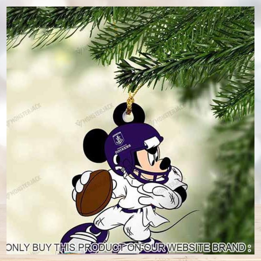 Mickey Mouse X Fremantle Football Club 2023 Christmas Ornament Mickey Mouse X Fremantle Football Club 2023 Christmas Ornament