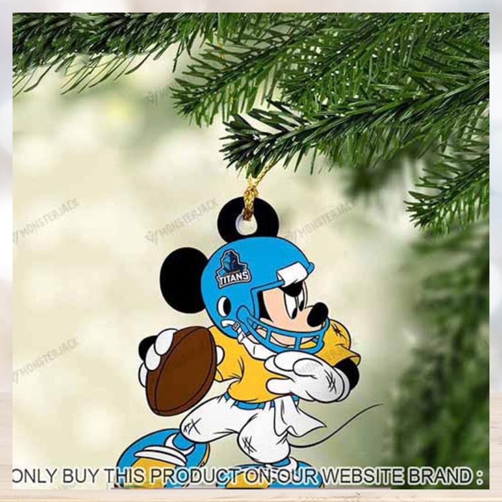 Mickey Mouse X Gold Coast Titans 2023 Chirstmas Ornament Mickey Mouse X Gold Coast Titans 2023 Chirstmas Ornament