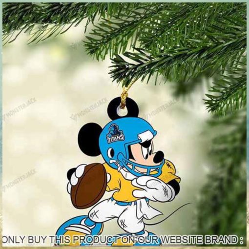 Mickey Mouse X Gold Coast Titans 2023 Chirstmas Ornament