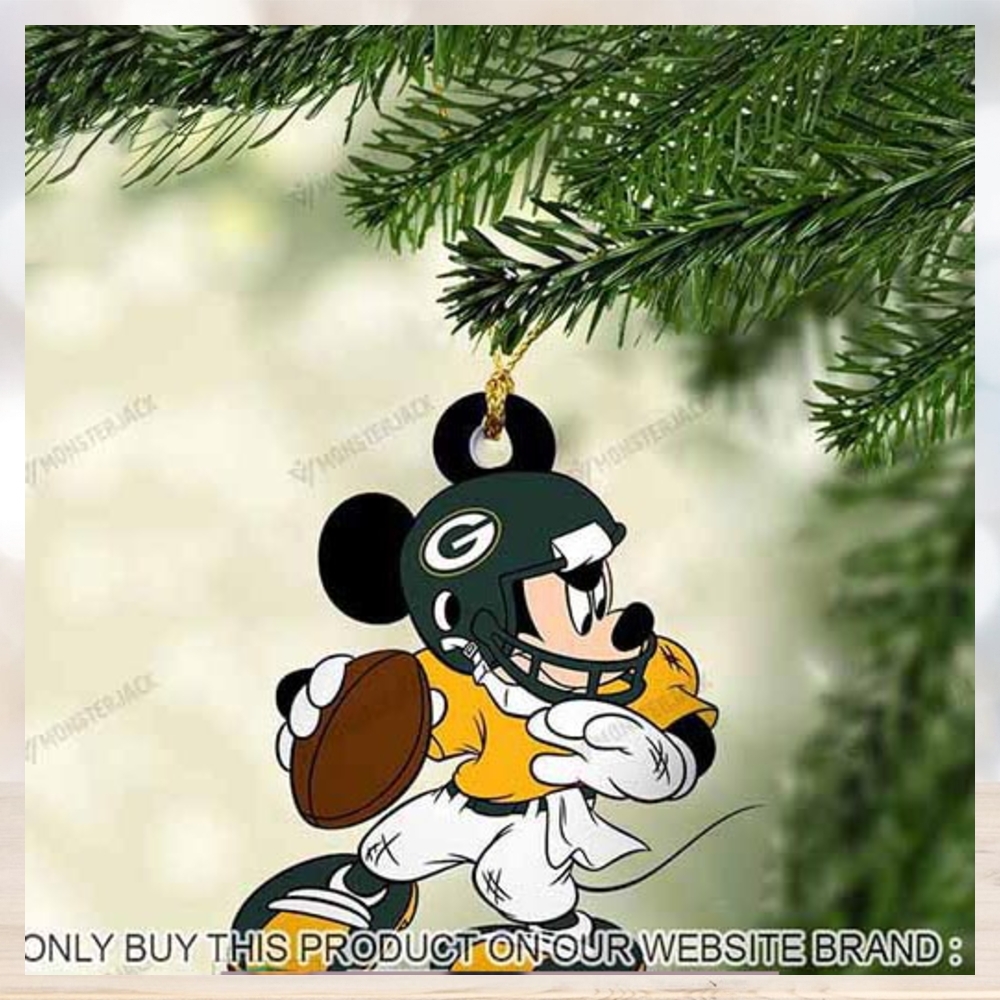 Mickey Mouse X Green Bay Packers 2023 Christmas Ornament Mickey Mouse X Green Bay Packers 2023 Christmas Ornament
