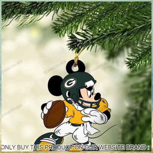 Mickey Mouse X Green Bay Packers 2023 Christmas Ornament
