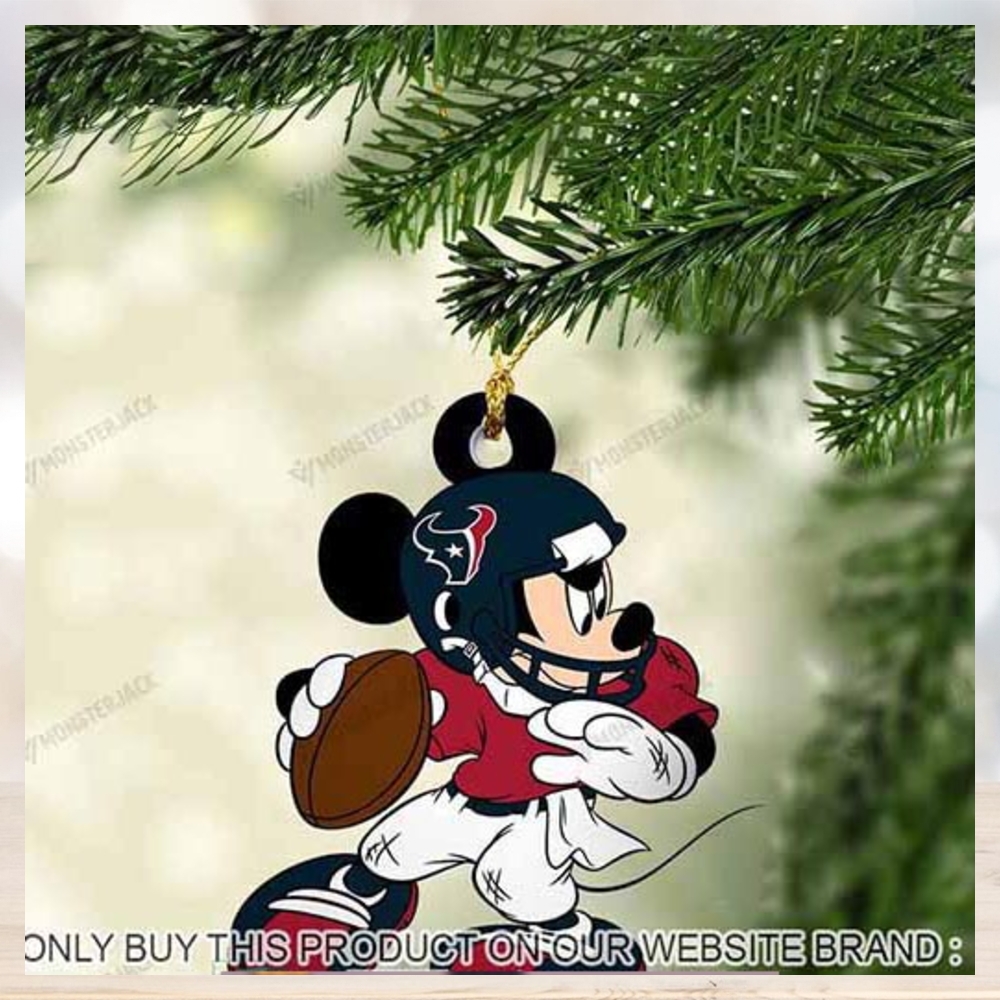 Mickey Mouse X Houston Texans 2023 Christmas Ornament Mickey Mouse X Houston Texans 2023 Christmas Ornament