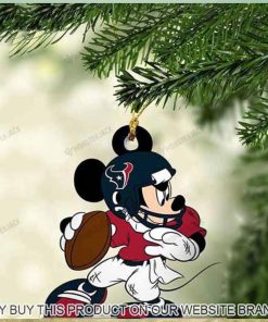 Mickey Mouse X Houston Texans 2023 Christmas Ornament