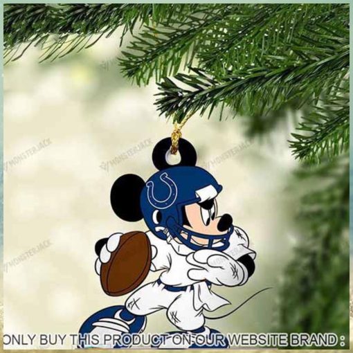 Mickey Mouse X Indianapolis Colts 2023 Christmas Ornament