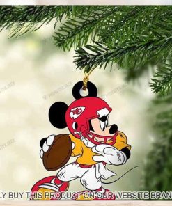 Mickey Mouse X Kansas City Chiefs 2023 Christmas Ornament