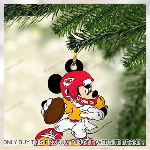 Mickey Mouse X Kansas City Chiefs 2023 Christmas Ornament