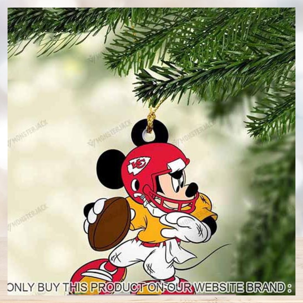 Mickey Mouse X Kansas City Chiefs 2023 Christmas Ornament Mickey Mouse X Kansas City Chiefs 2023 Christmas Ornament