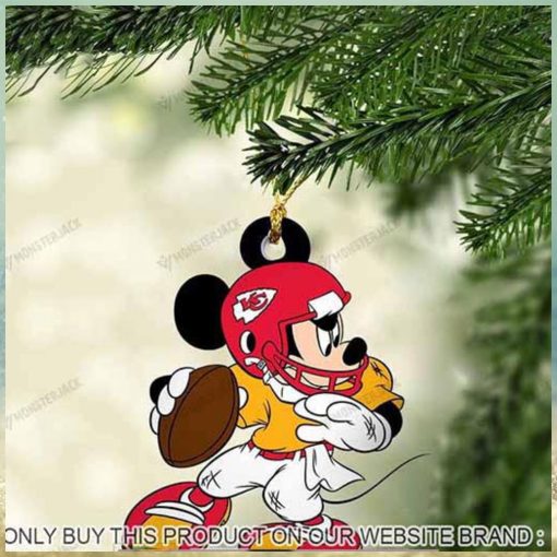 Mickey Mouse X Kansas City Chiefs 2023 Christmas Ornament