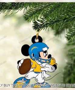 Mickey Mouse X Los Angeles Chargers 2023 Christmas Ornament