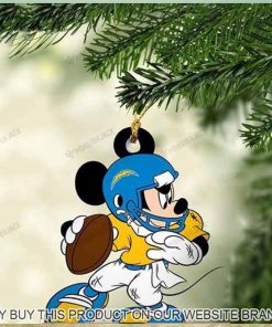 Mickey Mouse X Los Angeles Chargers 2023 Christmas Ornament