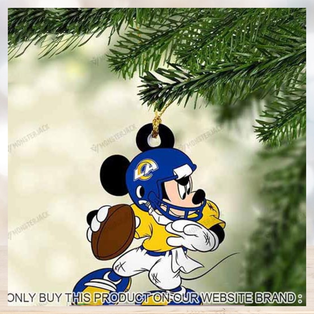 Los Angeles Rams And Mickey Mouse Ugly Christmas Sweater