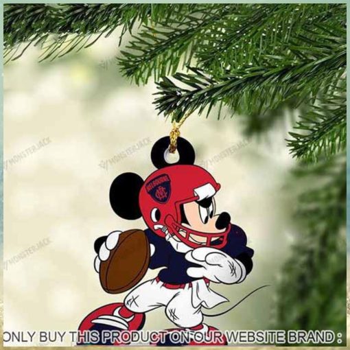Mickey Mouse X Melbourne Football Club 2023 Christmas Ornament