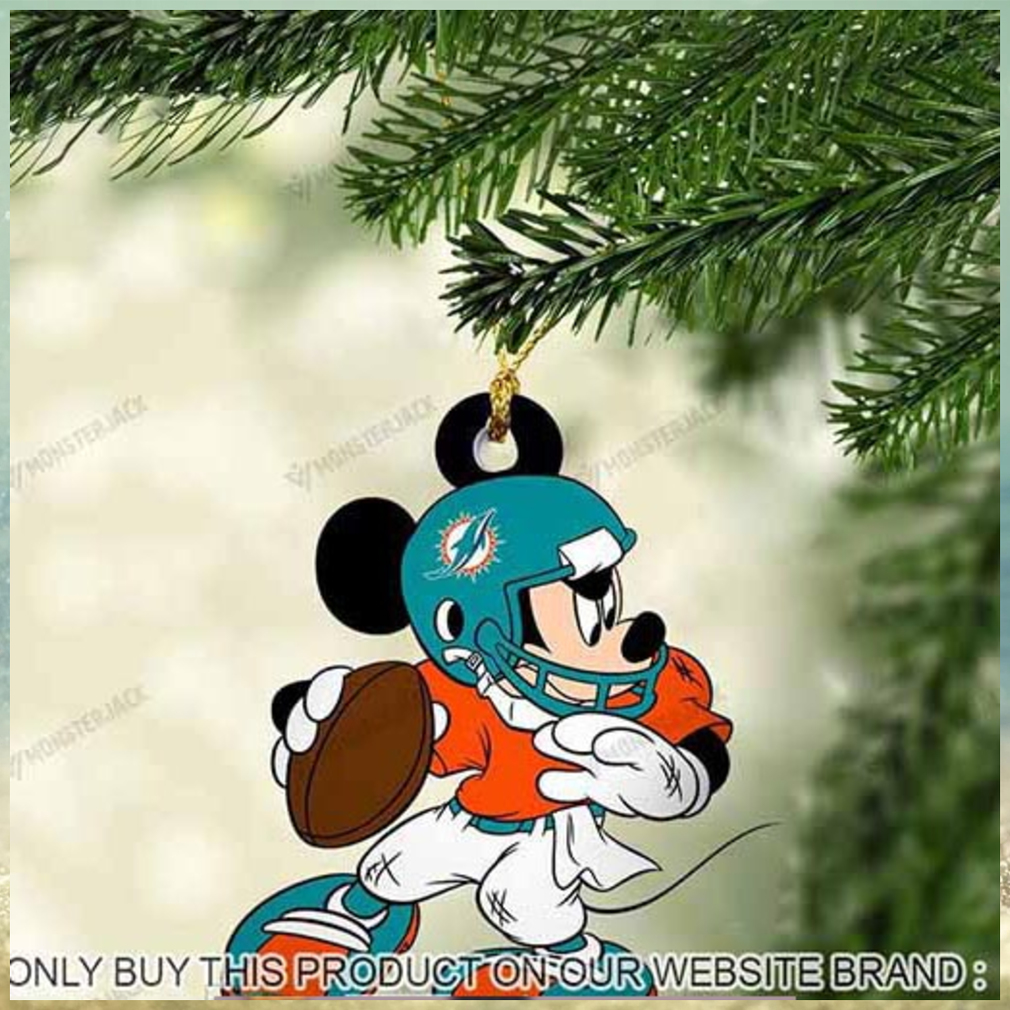 Mickey Mouse X Miami Dolphins 2023 Christmas Ornament Mickey Mouse X Miami Dolphins 2023 Christmas Ornament