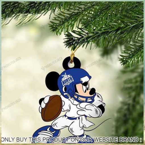 Mickey Mouse X North Melbourne Football Club 2023 Christmas Ornament