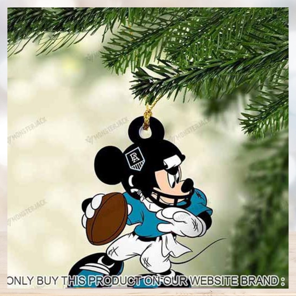 Mickey Mouse X Port Adelaide Football Club 2023 Christmas Ornament Mickey Mouse X Port Adelaide Football Club 2023 Christmas Ornament