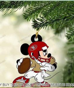 Mickey Mouse X San Francisco 49Ers 2023 Christmas Ornament