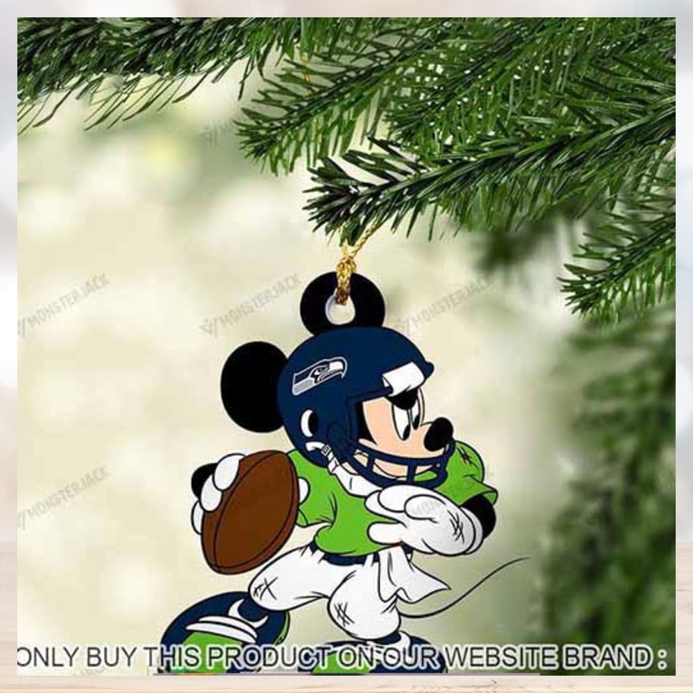 Mickey Mouse X Seattle Seahawks 2023 Christmas Ornament Mickey Mouse X Seattle Seahawks 2023 Christmas Ornament