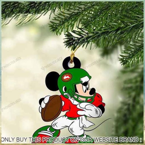 Mickey Mouse X South Sydney Rabbitohs 2023 Christmas Ornament