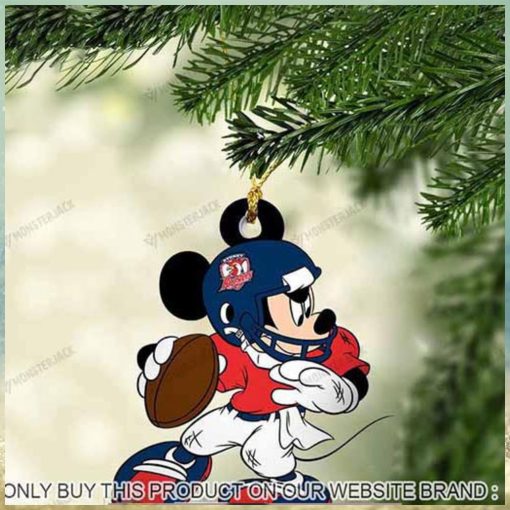 Mickey Mouse X Sydney Roosters 2023 Christmas Ornament
