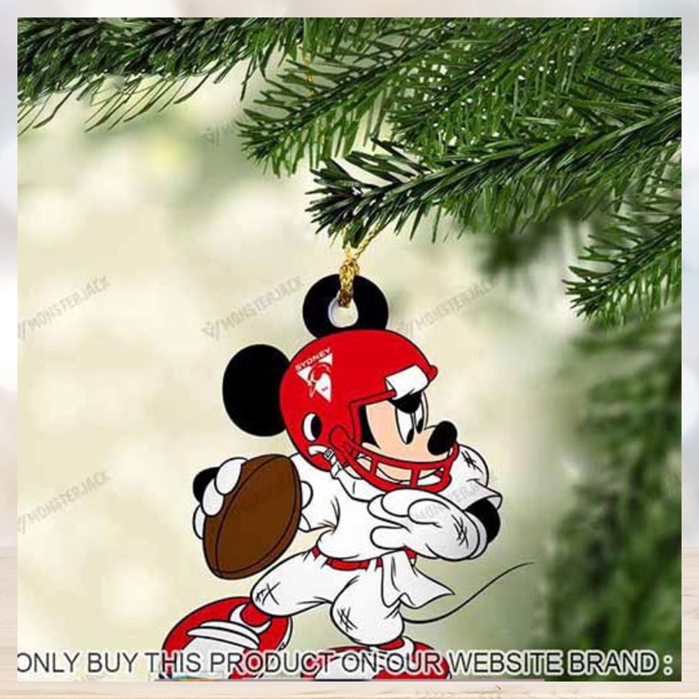 Mickey Mouse X Sydney Swans 2023 Christmas Ornament Mickey Mouse X Sydney Swans 2023 Christmas Ornament