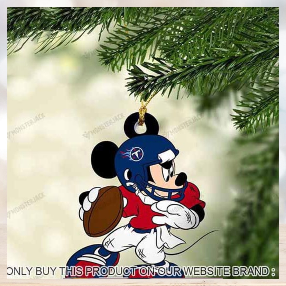 Mickey Mouse X Tennessee Titans 2023 Christmas Ornament Mickey Mouse X Tennessee Titans 2023 Christmas Ornament