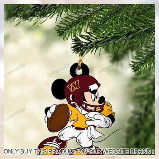 Mickey Mouse X Washington Football Team 2023 Christmas Ornament
