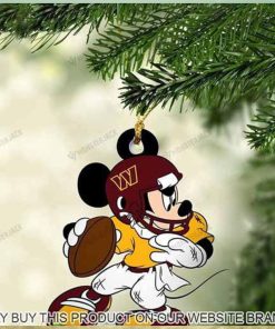 Mickey Mouse X Washington Football Team 2023 Christmas Ornament