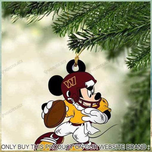 Mickey Mouse X Washington Football Team 2023 Christmas Ornament