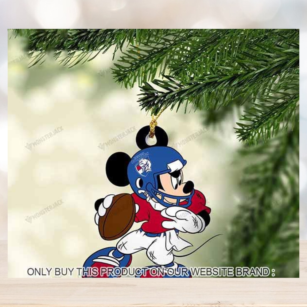 Mickey Mouse X Western Bulldogs 2023 Christmas Ornament Mickey Mouse X Western Bulldogs 2023 Christmas Ornament