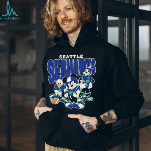 Mickey and Friends Seattle Seahawks T Shirt