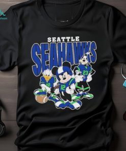 Mickey and Friends Seattle Seahawks T Shirt