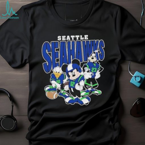 Mickey and Friends Seattle Seahawks T Shirt